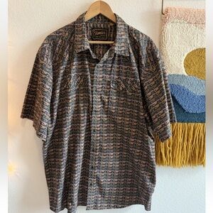 Howler Bros Brothers Size Medium M Los Arroyos Snap-shirt H-Bar-B Cactus